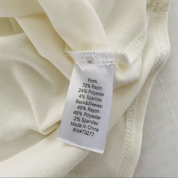 Apt 9 | @ Cold Shoulder High Low Laser Cut Top S - Picture 3 of 7